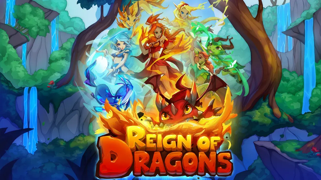 Visuel officiel de Reign Of Dragons (Evoplay)