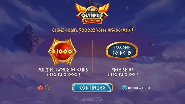 Rise of Olympus Extreme : écran de jeu n°1