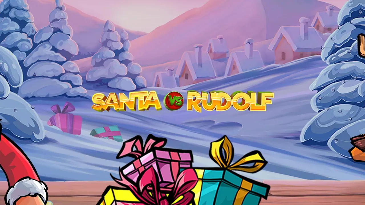 Visuel officiel de Santa vs Rudolf (NetEnt)