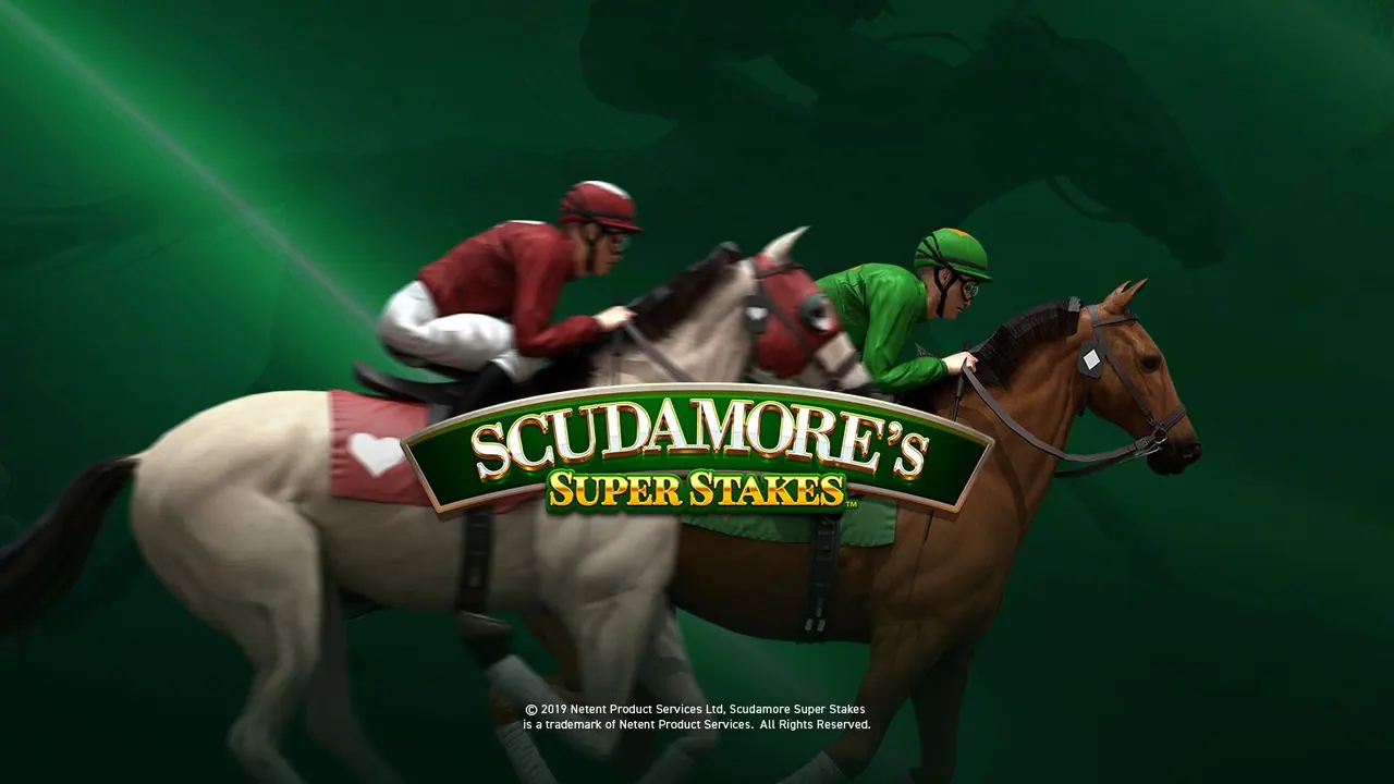 Visuel officiel de Scudamore’s Super Stakes (NetEnt)