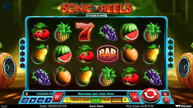 Sonic Reels : écran de jeu n°2