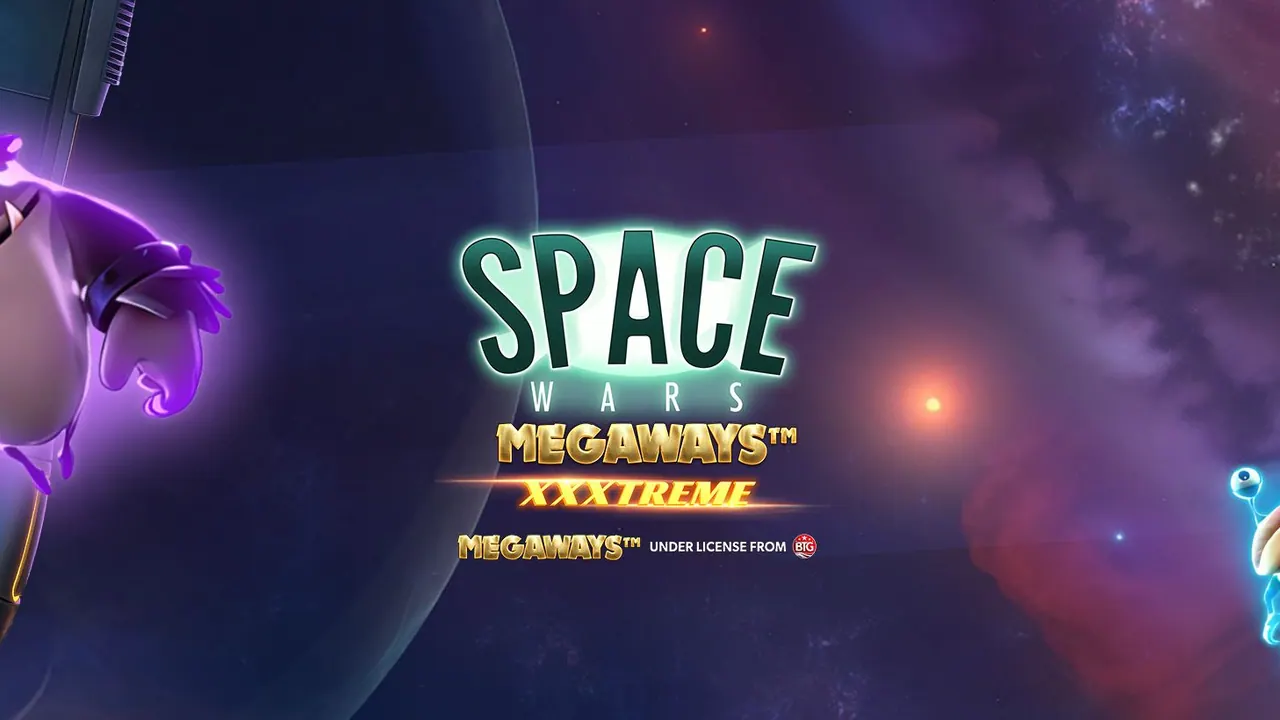 Visuel officiel de Space Wars Megaways XXXtreme (NetEnt)