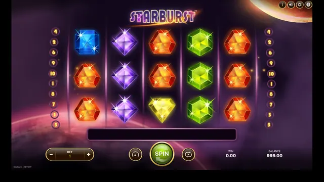 Starburst : écran de jeu n°2