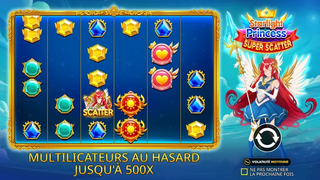 Starlight Princess Super Scatter : écran de jeu n°2