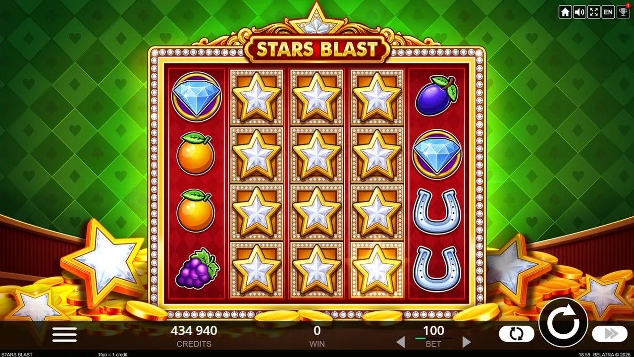 Visuel officiel de Stars Blast (Belatra Games)