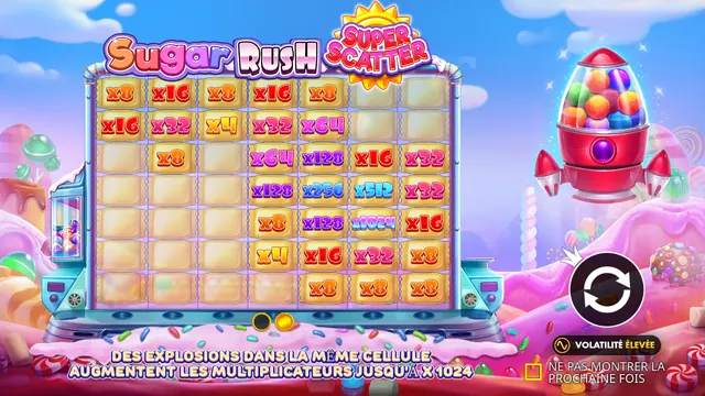 Sugar Rush Super Scatter : écran de jeu n°2