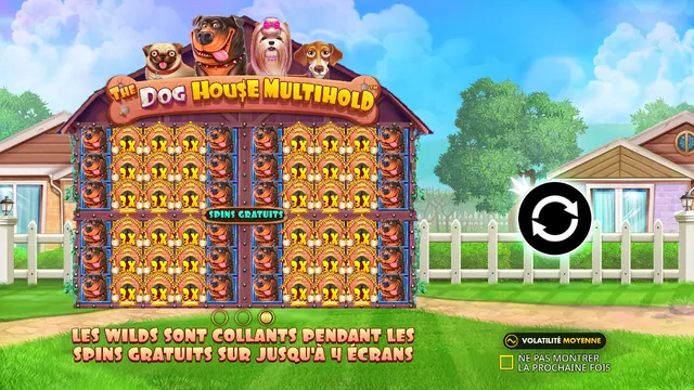 The Dog House Multihold : écran de jeu n°2