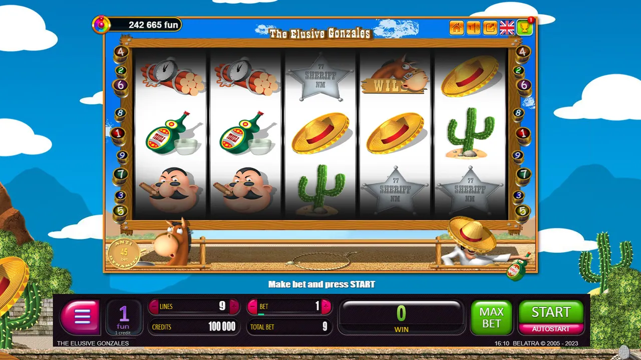 Visuel officiel de The Elusive Gonzales (Belatra Games)