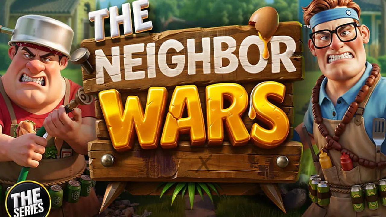 Visuel officiel de THE Neighbor Wars (Betsoft)