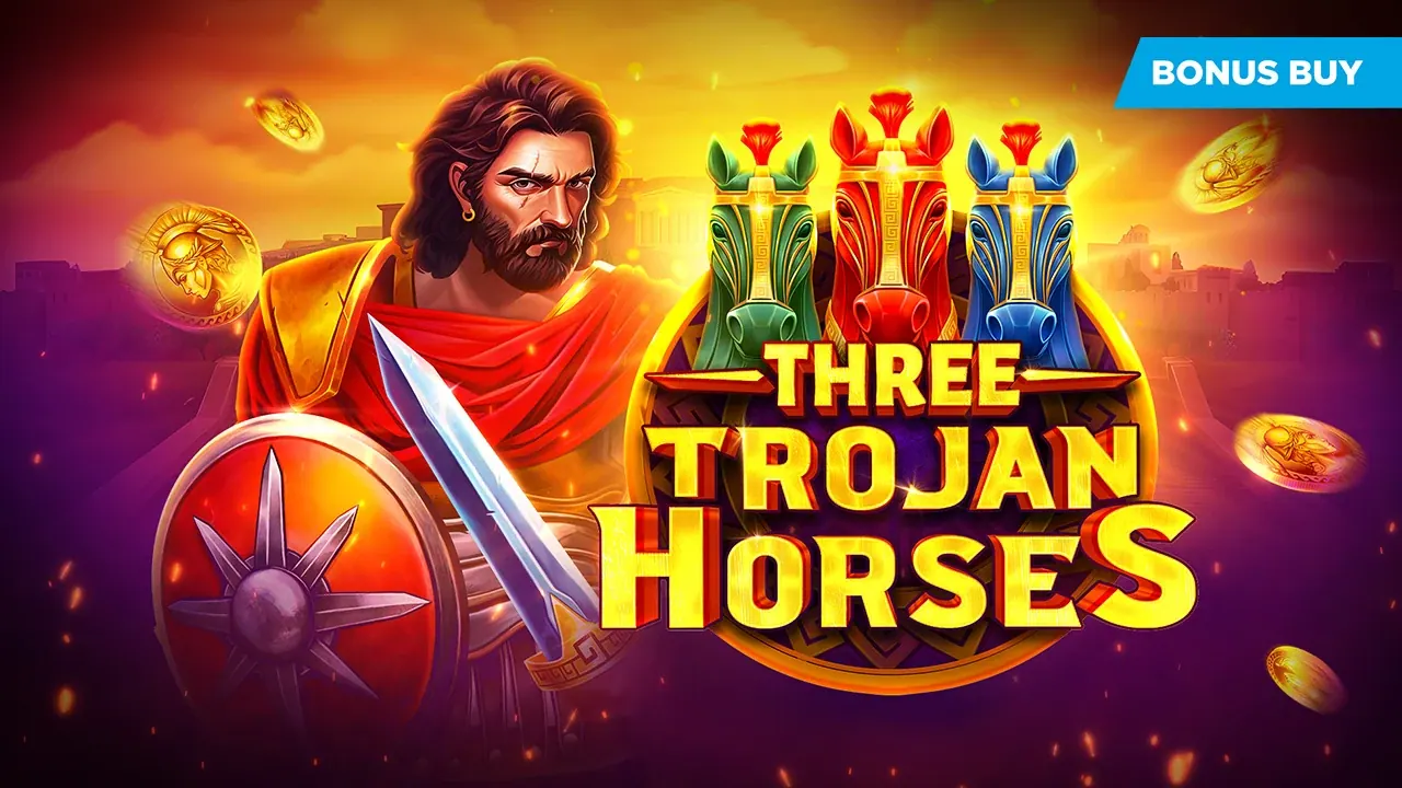 Visuel officiel de Three Trojan Horses (Evoplay)