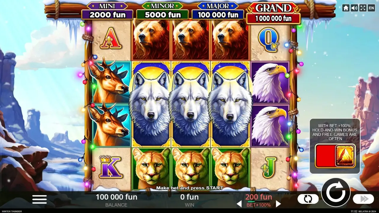 Visuel officiel de Winter Thunder (Belatra Games)