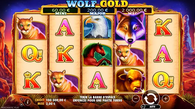 Wolf Gold : écran de jeu n°2