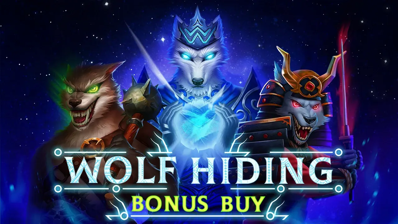 Visuel officiel de Wolf Hiding Bonus Buy (Evoplay)