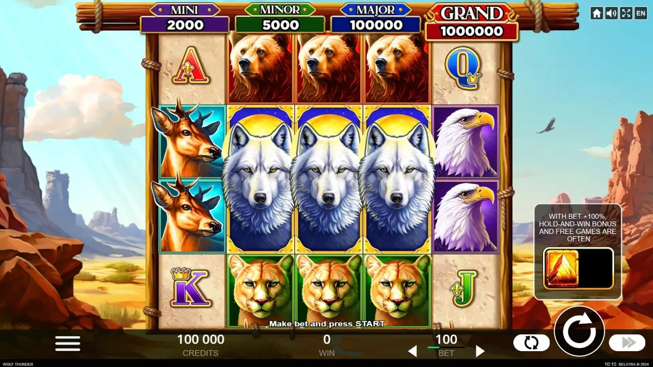 Visuel officiel de Wolf Thunder (Belatra Games)