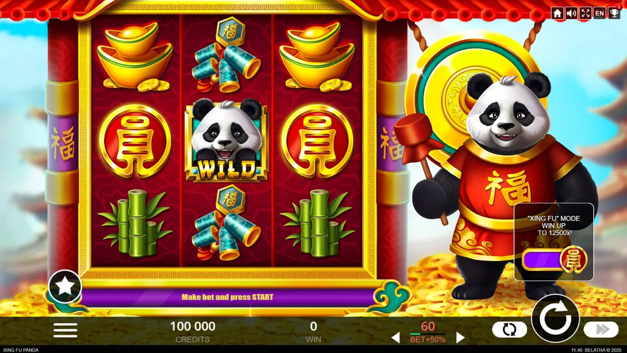 Visuel officiel de Xing Fu Panda (Belatra Games)
