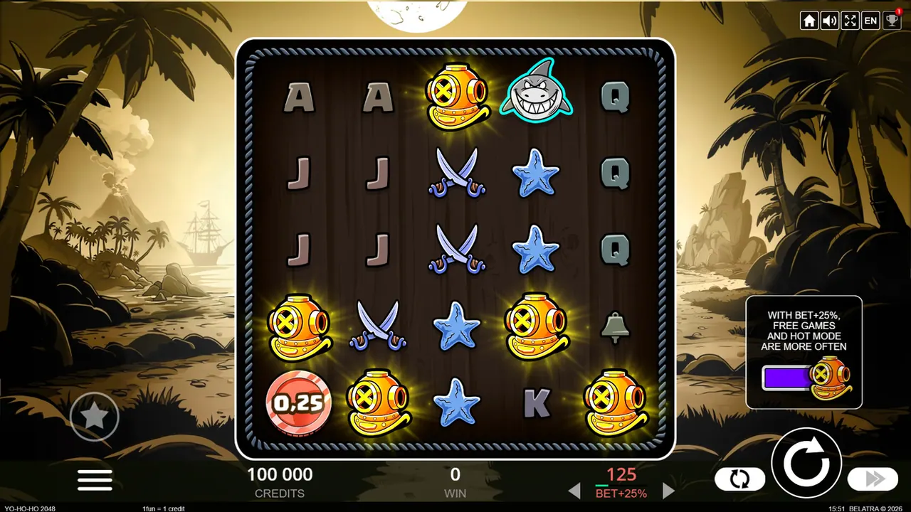 Visuel officiel de Yo-ho-ho 2048 (Belatra Games)