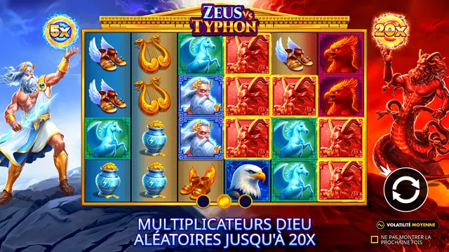 Zeus vs Typhon : écran de jeu n°2