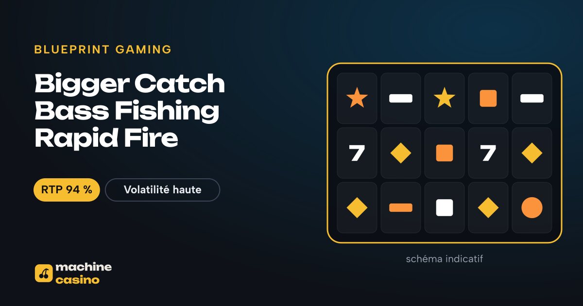 Visuel de Bigger Catch Bass Fishing Rapid Fire : grille, RTP 94 %