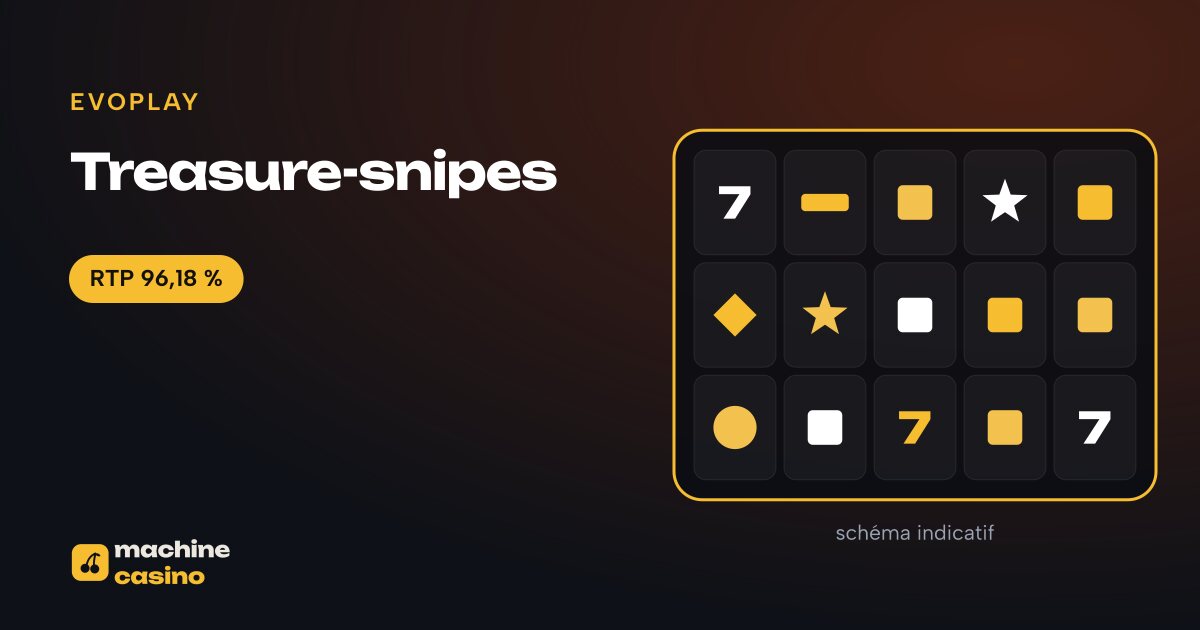 Visuel de Treasure-snipes : grille, RTP 96,18 %