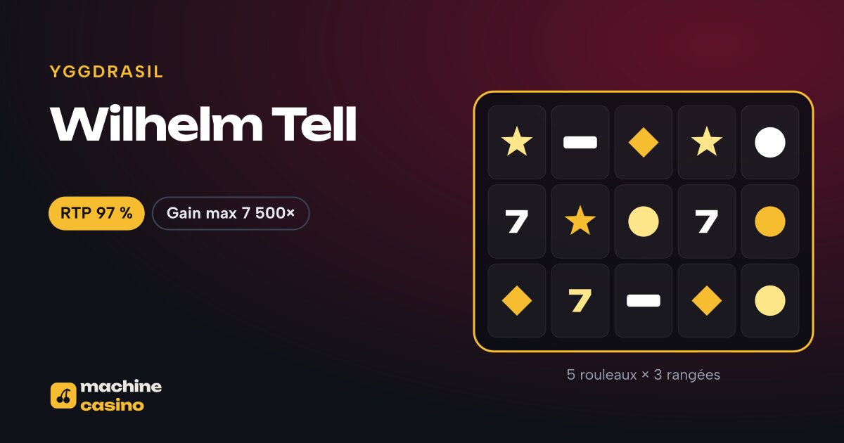 Visuel de Wilhelm Tell : 5 rouleaux × 3 rangées, RTP 97 %